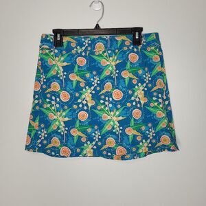 RipSkirt Hawaii Aussie Floral Adjustable Waist Vacation Beach Skirt Size Med